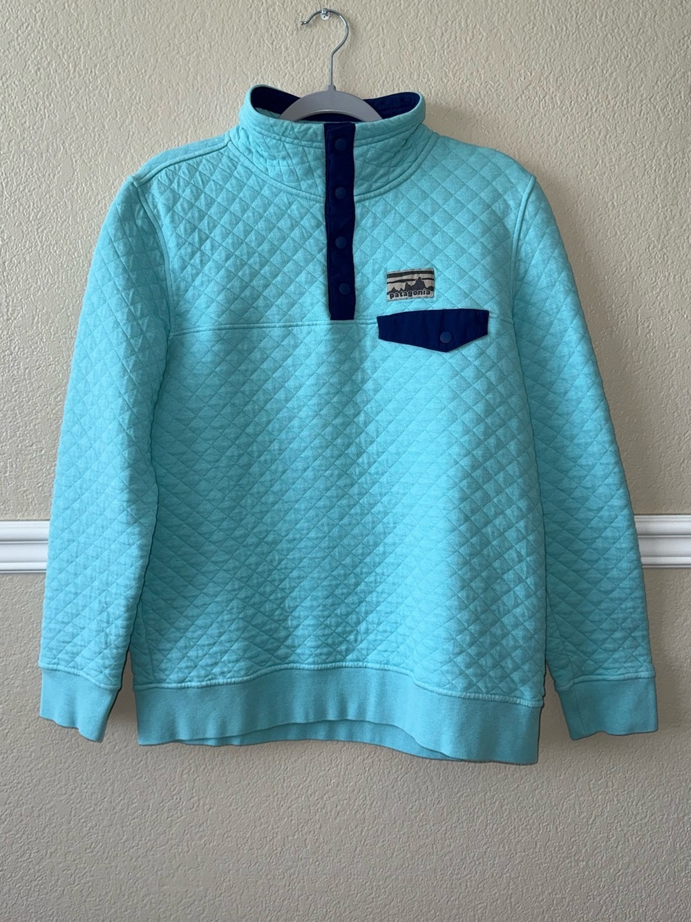 LIKE NEW Patagonia 100% Organic Cotton Quilt Snap-T Pullover Sweatshirt Medium